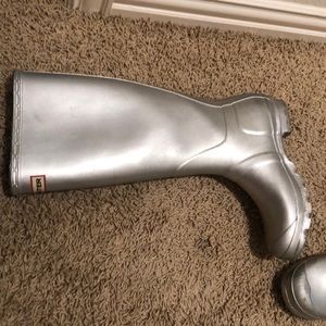Silver/Metallic Hunter Boots